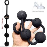Wholesale Nxy Anal Toys Huge Silicone Larger Anal Butt Plugs Big Beads Dilatator Balls Sex for Women Pump Massager Stretching Erotic Sexshop