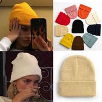 Wholesale Winter Autumn Hats Beanies Knitted Hat Woman Men Beanie Caps Warmer Unisex Bonnet for Girls Ladies Outdoor Casual Cap