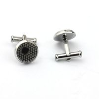 Wholesale Cufflink For man stainless steel round shape frensh cufflinks plane pattern cufflink for men no have box