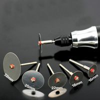Wholesale 6Pcs set Stainless Steel Slice Metal Cutting Disc With Mandrel For Dremel Rotary Tools mm Sewing Notions
