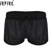 Wholesale Men Underwear Boxers Shorts Gay Sissy Sexy See Through Fabric Drawstring Panties Casual Sleep Underpants Swimming Wear Homewear Men s