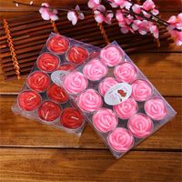 Wholesale Candles Valentine s Day Tealight Romantic Mini Rose Shaped For Wedding
