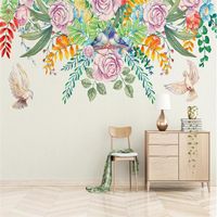 Wholesale Wallpapers Nordic Leaf INS For Walls D Murals Nature Flowers Po Living Room Wall Papers Home Decor Bedroom