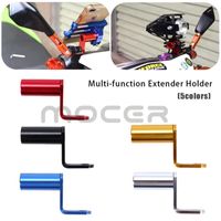 Wholesale Motorcycle Mirrors Accessories Rearview Mirror Mount Extender Bracket Clamp Bar Phone Holder Multi function Levers