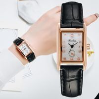Wholesale Fashion Square Dial Black Leather Quartz Watches For Women Casual Business Sports Dress Clock Ladies Wrist Watch Relogio Wristwatches