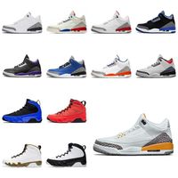 Wholesale 3s Men Basketball Shoes Boots Cement Cat Pure White Tinker Green Mocha Wolf Grey Cyber Monday Korea Trainer Sports Sneakers DHPR7
