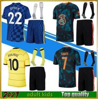 Wholesale 2021 adult kids kit sock Home away soccer Jersey Camisetas Kits Maillots Football Shirt