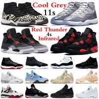 Wholesale Jumpman Basketball Shoes Men Women Cool Grey s Black Cat Infrared Red Thunder White Oreo University Blue Bred Concord UNC Sail Mens Trainers Sports Sneakers