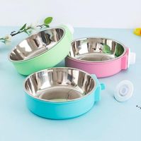 Wholesale NEWStainless Steel Dog Bowl for Small Medium Large Dogs Big Small Size Pets Feeder Bowls High Quality Colors GWF11355