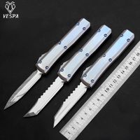 Wholesale VESPA Tactical Combat knife High quality M390 Mirror Polishing Blade Stainless Steel Handle outdoor survival knives hunting Straight knifes camping kitchen tool