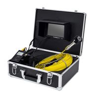 Wholesale Cameras M Fiberglass Cable Drain Pipe Inspection Camera System Inch LCD Monitor Sewer Waterproof Video
