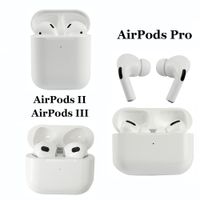 Wholesale AirPod Gen nd rd Generationi Pro Earphones AirPods TWS H1 Chip Wireless Bluetooth Headphones AP3 AP2 Air Pods Rename GPS for iPhone Samsung