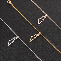 Wholesale 30pcs World Israel Palestine Map Chain Necklace African Africa France Australia US Somali Country Charm Gold Korean Choker National Pride Souvenir Women Gifts