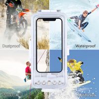 Wholesale PULUZ m ft Waterproof Phone Cases Diving Housing Photo Video Taking Underwater Cover Case for iPhone X Series s iOS or Above Version iPhone White