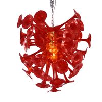 Wholesale Art Deco LED Lamps Creative Hand Blown Glass Chandeliers for Home Bedroom Living Room Decoration