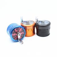 Wholesale Aluminum alloy Herb Grinder New Arrival Layers Inches mm Convex Cap Herbal Tobacco Grinder OEM logo V2