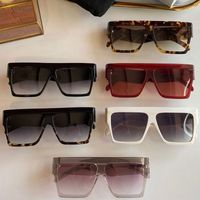 Wholesale Sunglasses square one piece frame mens casual sports style wide temples Womens shopping beach glasses UV400 protective belt box delivery