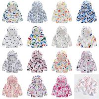 Wholesale Boys Girls Hooded Coat Summer Children s Sunscreen Clothes Outwear Outdoor Air Conditioning Shirt Tops Kids Sun proof Breathable Coats G50GTCZ