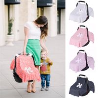 Wholesale Stroller Parts Accessories Baby Mom Lace Multi Use Carseat Cover Canopy Nursing Breastfeeding With Bow X cm