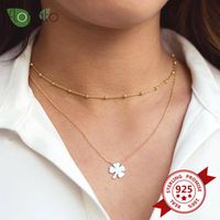 Wholesale Vintage Necklace Sterling Silver Zircon Delicate Round Neck Adjustable Collar Women High Quality Jewelry Gift Chains