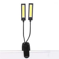 Wholesale Flashlights Torches COB USB Clip On Book Reading LED Light Battery Flexible Arm Stand Lamp Desk Laptop Single Head Working Barbecue Lighting