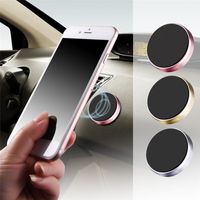 Wholesale Magnetic Car Phone Holders Stand Cars Dashboard Magnet Mount Cell Mobilephone Holder Wall Nightstand Sticker GPS Supporter