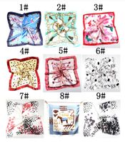 Wholesale summer autumn and winter scarves female imitation versatile professional small square manufacturers Hangzhou silk scarf