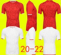 Wholesale New Thai quality Tunisia Maillot de Foot Home Red Soccer Jerseys MSAKNI KHAZRI Shirt away White KHALIFA SASSI MAALOUL Tunisia Football uniform