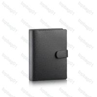 Wholesale M2004 Medium agenda notepad holder cover white paper notebook office travel journal diary jotter credit card holders slots with box