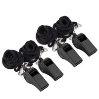 Wholesale Resistance Bands Plastic Loud Whistles For Emergency Referee Training Outdoor Sports Size Black
