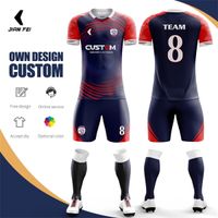 Wholesale Sublimation Printed Football Shirt Custom Soccer Jerseys Soccer Kits Uniforms School Team Soccer Wear For Men s