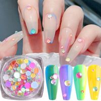 Wholesale Stickers Decals box Eye Glitter Nail Body Face Gel Art Flash Heart Loose Sequins Cream Festival Decoration Party