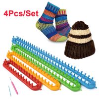 Wholesale Set Rectangle Round DIY Knitting Loom Scarf Sweater Hat Shawl Stitching Knit Handmade Craft Weaving Braiding Tool Sewing Notions Tools