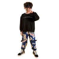 Wholesale Clothing Sets Girls Boys Hip Hop Festival Dance Costume Kids Sweatshirt Shirt Tops Jogger Pants Jazz Dancing Street Wear Clothes