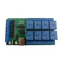 Wholesale DC V V ch Optically Isolated IN USB COM Relay Module UART RS232 Serial Port Swtich Board Digital collector PLC