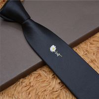 Wholesale High quality tie silk embroidery classic bow tie brand men s casual narrow ties gift