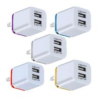 Wholesale Dual USB Wall Charger Home Adapter A A AC US EU Plug Travel Power Charger for Iphone Samsung Galaxy Huawei LG Ipad