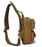 Wholesale waterproof Mens Messenger Bags Casual Outdoor Travelling Hiking Sports Canvas sling Bag Males Shoulder packs Military Messenger Pocket chest Pack Backpack