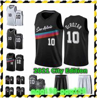 Wholesale 2021 Mens DeMar DeRozan LaMarcus Aldridge Swingman Jersey City Black Edition DeMar Basketball Jerseys Shorts