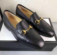 Wholesale Brand Jordaan black ladies casual shoes leather loafers Horsebit l oafers luxury classic men s moccasins DF36