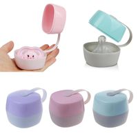 Wholesale Pacifiers Portable Baby Food Infant Tools Pacifier Nipple Case Holder Travel Storage Box