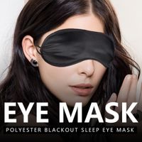 Wholesale 10 Colors Eye Mask Polyester Sponge Shade Nap Cover Blindfold Masks for Sleeping Travel Soft Layer Black Pink White Red With Opp Bag Packaging DHL