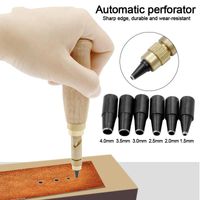 Wholesale Professional Drill Bits Automatic Belt Punch DIY Leather Hole Metal Eyelet Tool For Punching Holes Puncher Snap Button Base Rivet Tools