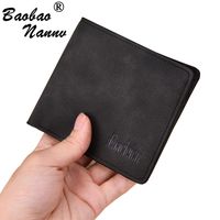 Wholesale Wallets Men Vintage Man Wallet Male Slim Top Quality Leather Thin Money Dollar Card Holder Purses For