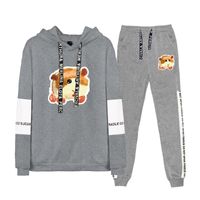 Wholesale Pui Molcar Fashion Casual Women Pullovers Suit Two Pieces Sets Girl Hoodies Sweatshirt Pants Suits Lady Street Style Men s Sweatshirts