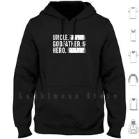 Wholesale Uncle Godfather Real Hero Funny Gift Hoodies Long Sleeve I Have Two Titles And Men s Sweatshirts
