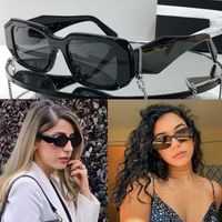 Wholesale Official new Womens P home sunglasses PR WS designer glasses ladies stage style high quality Fashion concave convex three dimensional line mirror frame