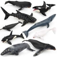 Wholesale Simulated Sea Life Models Toys Animal Action Figure Whale Dolphin Toy Figures for Children Baby Kids Educational Figurine