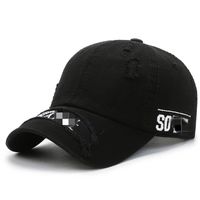 Wholesale Sun hat Washed baseball men s spring and autumn style old letter embroidered duck tongue cap outdoor runningsports sunshade has tide