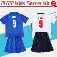 Wholesale KANE Soccer Jersey Kids Kit RASHFORD SANCHO home White child soccer shirt STERLING MOUNT Away Blue Boy Football Uniform